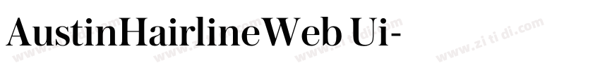 AustinHairlineWeb Ui字体转换